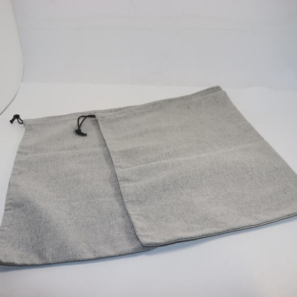 Set of 2 Brunello Cucinelli Gray Dust Bags 15x12 Designer Shoe Storage - Picture 2 of 2
